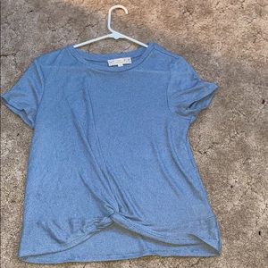 Blue Twisted Shirt